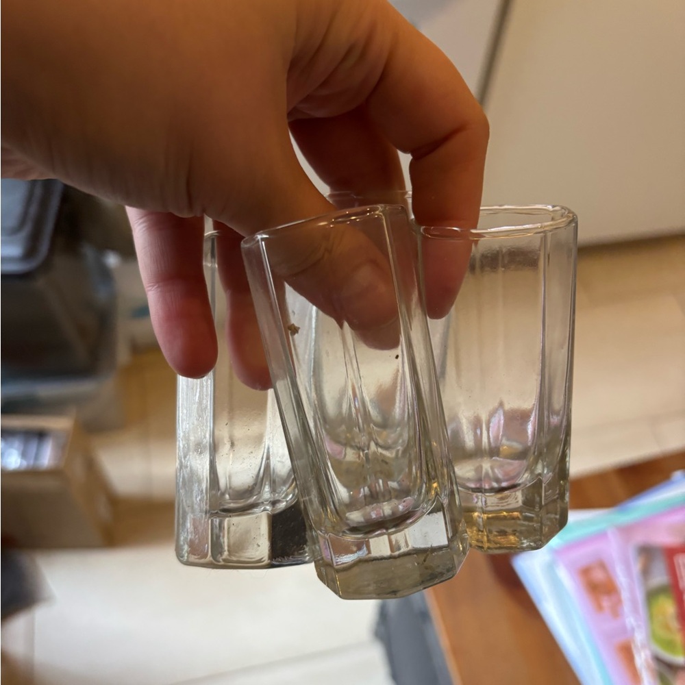 Clear Glass Shot Glass Set